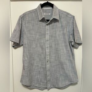 James Campbell Men's Casual Gray Button Down Shirt